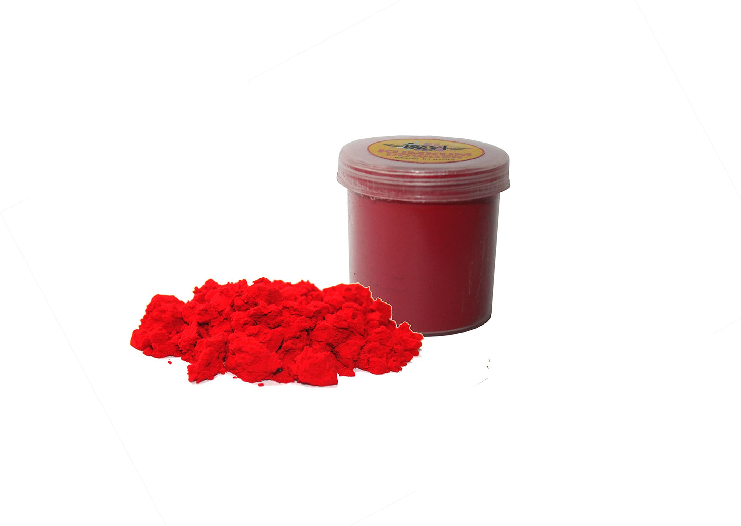 IS4A Pure Indian Dark Red kumkum Powder (Sindoor, kumkuma, Kum Kum) For Pooja, Makeup And Other Hindu Rituals