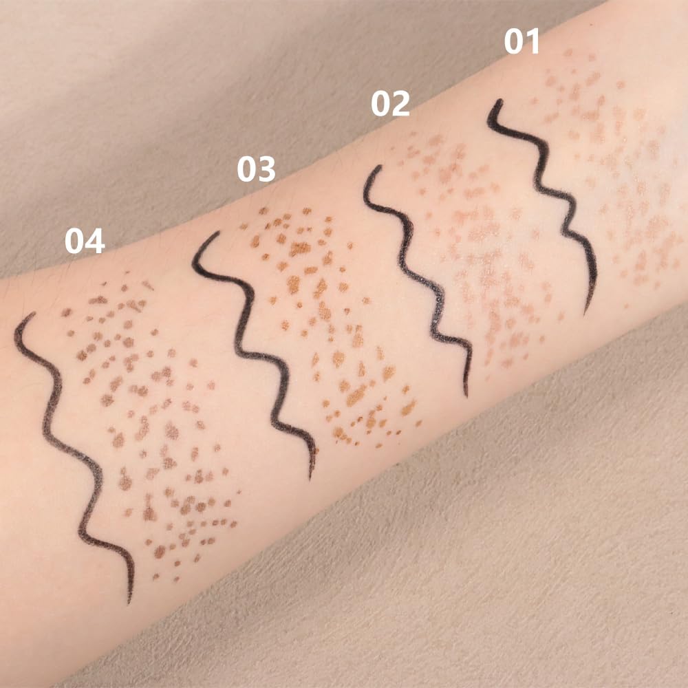 HHLTOH 2in1 Freckle Stamp Eyeliners Makeup, Women Face and Eye Cosmetics, Quick Dry Long-Lasting Waterproof Medium Brown Freckles Stamps & Black Eyeliner Pen,Effortless Daily Natural Sunkissed Make Up