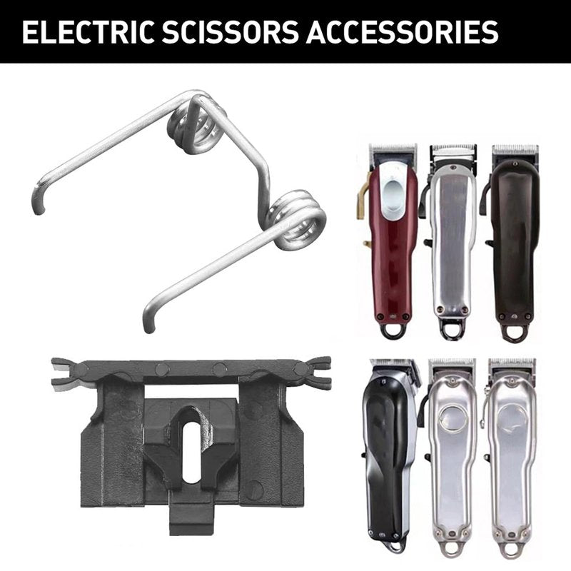 Hair Clippers Spring Tension & Cam Follower Swing Head for WAHL Magic Clip 8148/8504/8591/1919 Repair Part (Cam Follower & Double Torsion Spring)