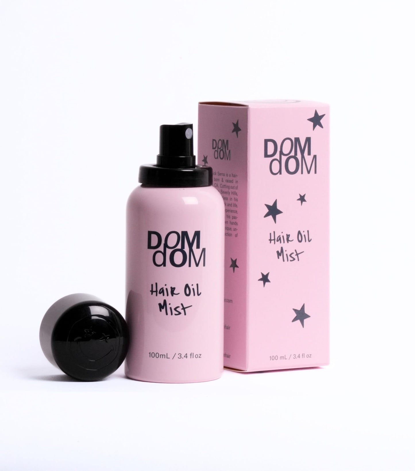 Dom Dom Hair Oil Mist, Hydrating Shine Smoothing, All Hair Types, Emerald Blossom Scent, 3.4 fl oz, Mist