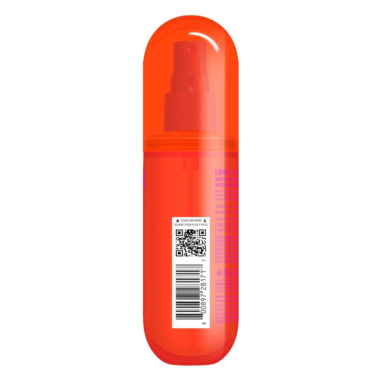 NYX Fat Oil Fragrance Mist - Juicy Boo Citrus Scented Hair & Body Spray | Vegan, 5.4 fl oz