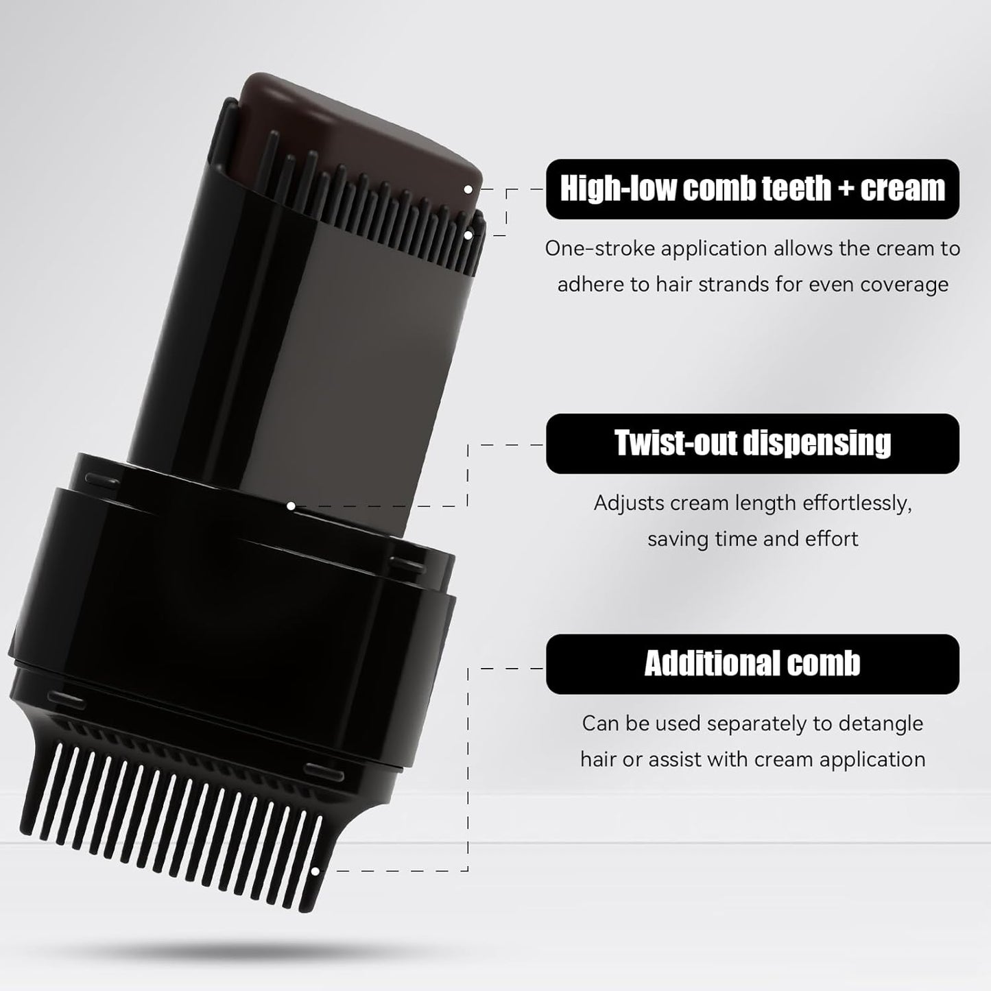 Gray Hair Cover Up Stick - Instant Hair Concealer Cream for Men & Women | Seamless & Natural Temporary Color