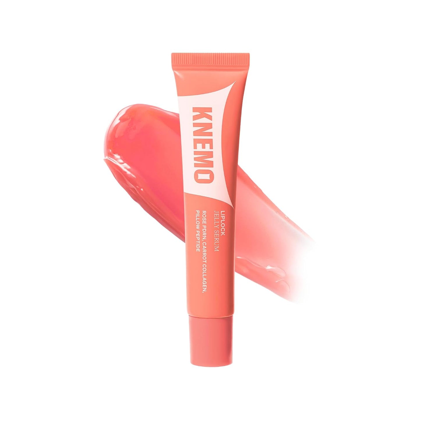 LipLock Jelly Serum for Dry Lips - Hydrating, Plumping Glossy Mask with Rose PDRN & Carrot Collagen | Crystal Clear