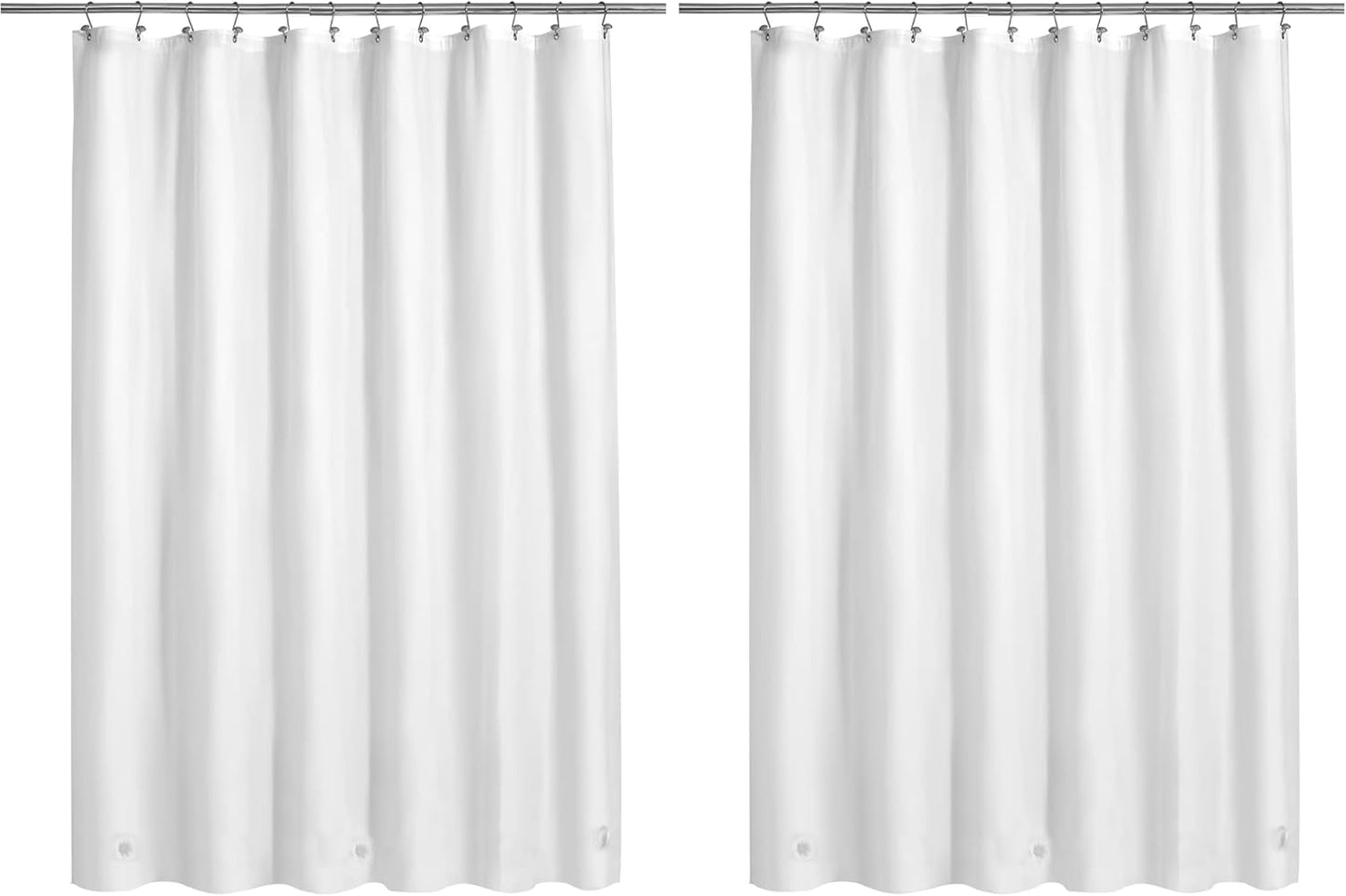 Clear Plastic Shower Liner - Premium Waterproof PEVA Curtain with Rustproof Grommets & 3 Magnets | Standard Size