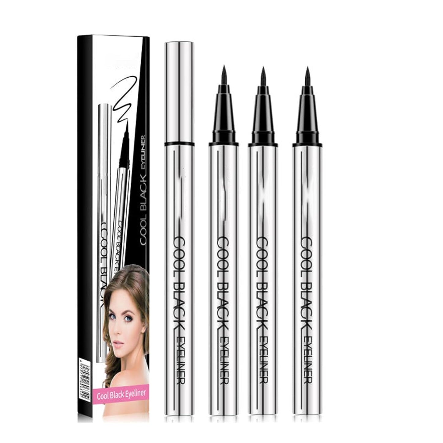 Long-Lasting Waterproof Eyeliner - 24-Hour Smooth Application, Ultra-Creamy Texture | 2PCS