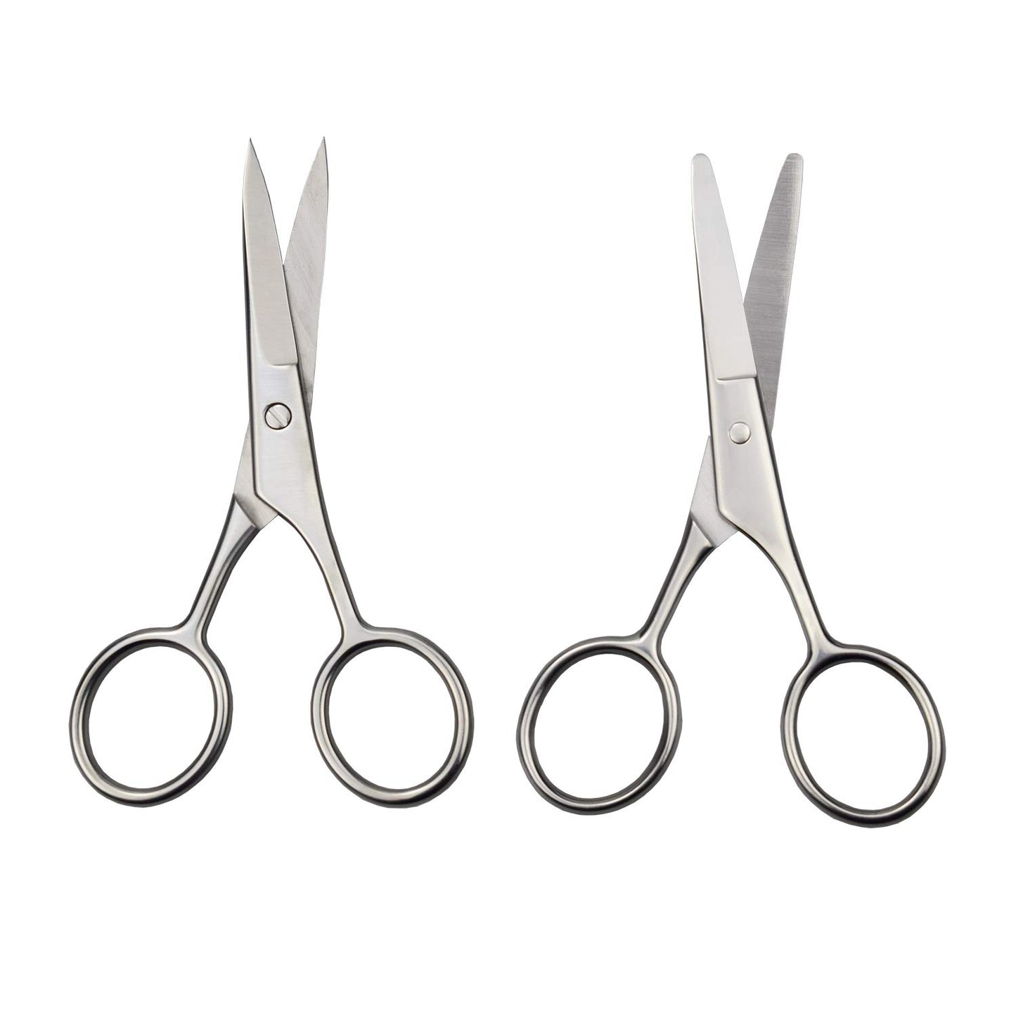 Motanar 4-Piece Beard Scissors Set, Grooming Scissors, Mustache & Beard Combs, Storage Bag