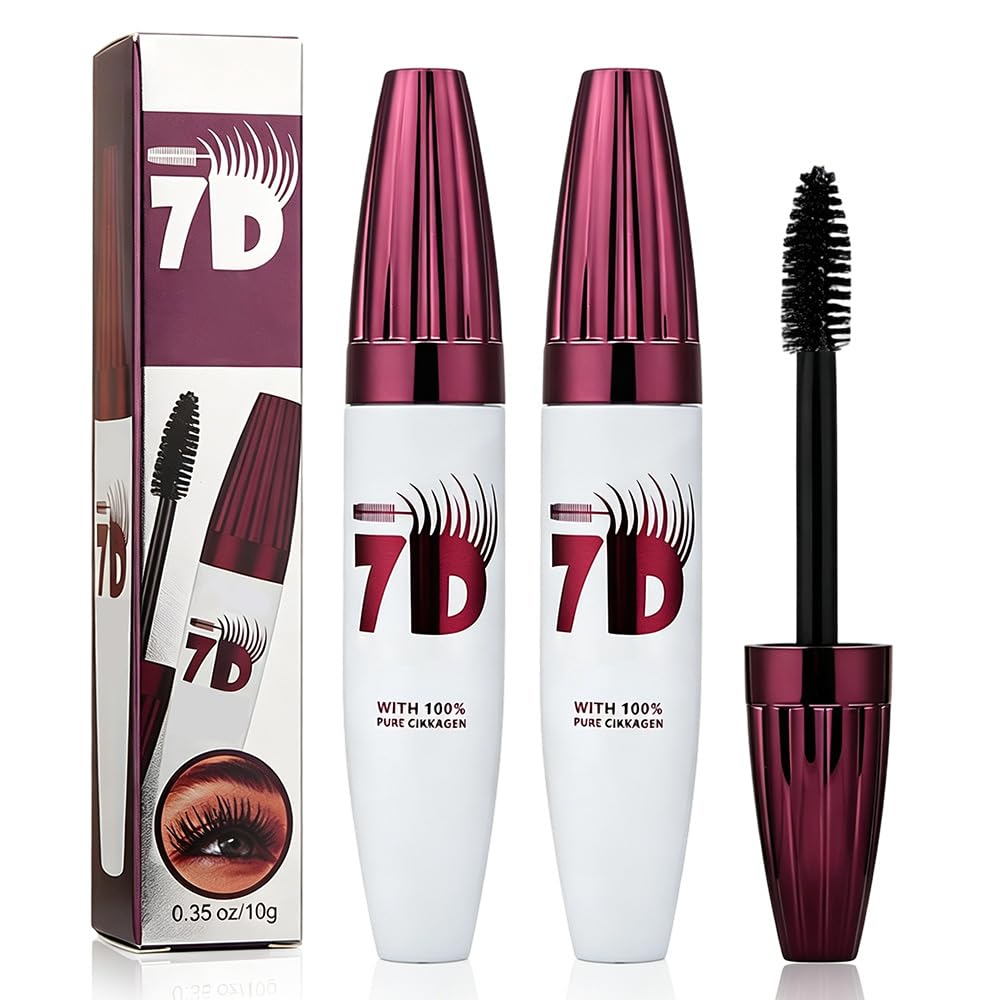 Waterproof Volume Mascara - Long-Lasting & Buildable Black Formula | Smudge-Proof Curling & Thickening Eye Makeup (1 Pcs)