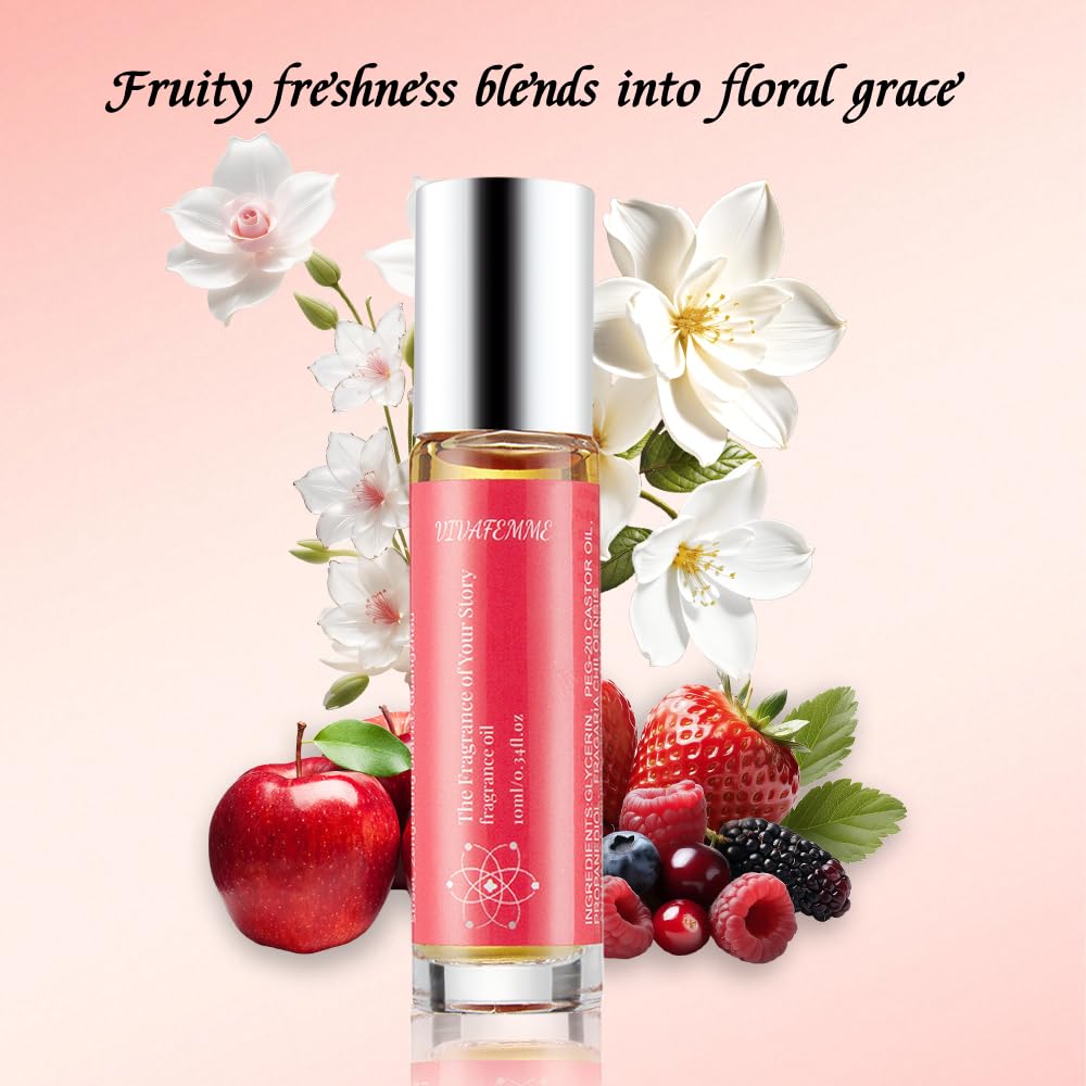 Pheromone Perfume Oil for Women - Long Lasting Roll-On | Travel Size to Enhance Charm & Attract Men