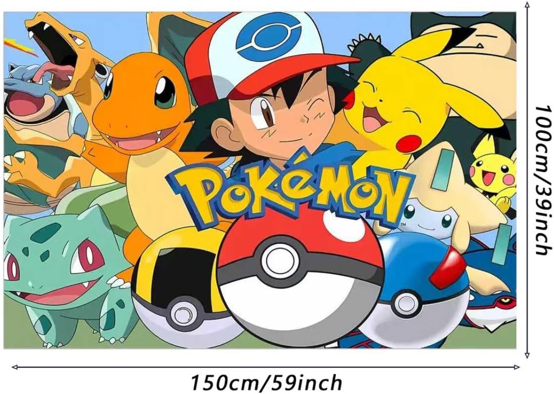 Anime Birthday Party Decorations - Happy Birthday Banner Backdrop | Festive Party Supplies for All Ages