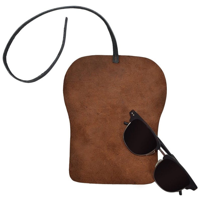 Hide & Drink, Rustic Leather Sunglass Wrap, Slim Travel, Soft Eye Glasses Storage, Handmade Includes 101 Year Warranty