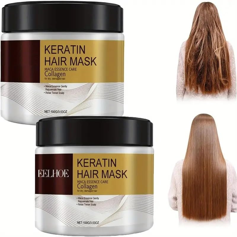 Voltafas Keratin Hair Mask with Collagen & Maca Essence - 3.53 oz