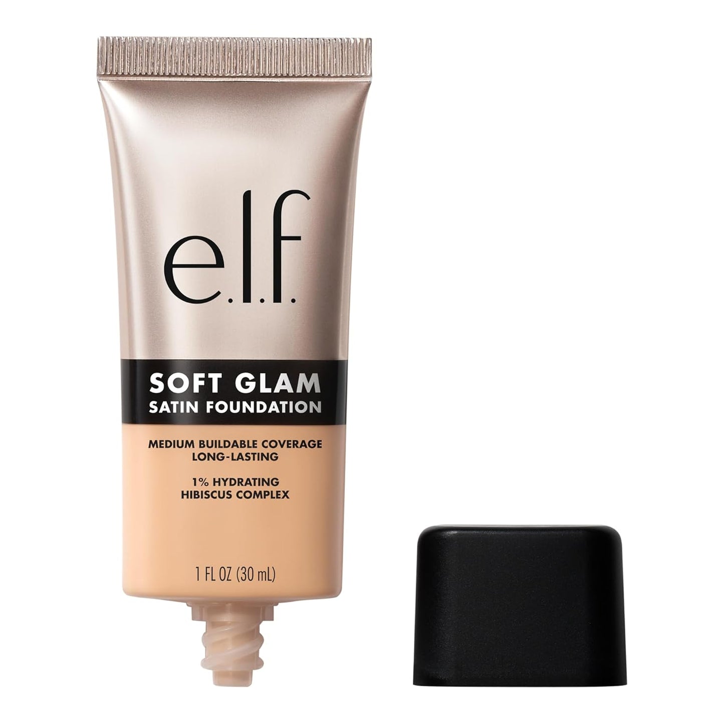 e.l.f. Soft Glam Foundation - Medium Coverage, Long-Lasting, Vegan | 21 Light Neutral, Satin Finish