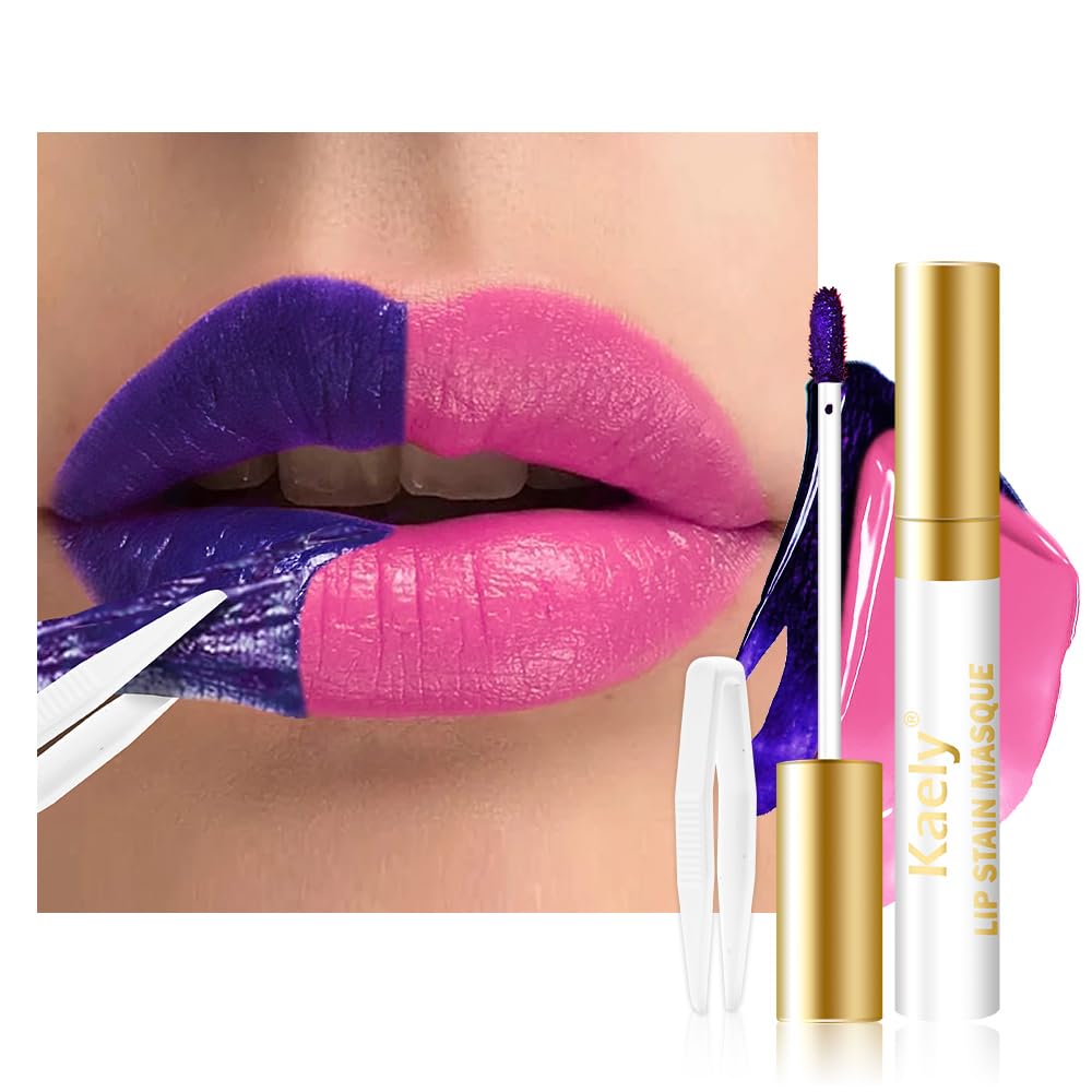 Toffee Rose Lip Stain Peel Off Masque - Long Lasting Waterproof Lip Tint | Matte Finish, Vegan, 02