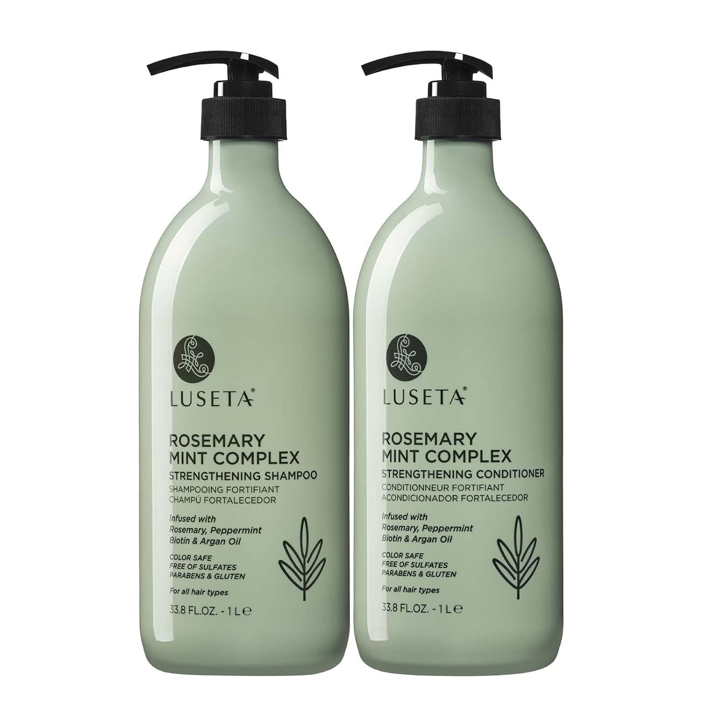 Bond Repair Shampoo & Conditioner Set for Chemically Damaged Hair - Deep Moisture & Shine | 2x16.9 oz