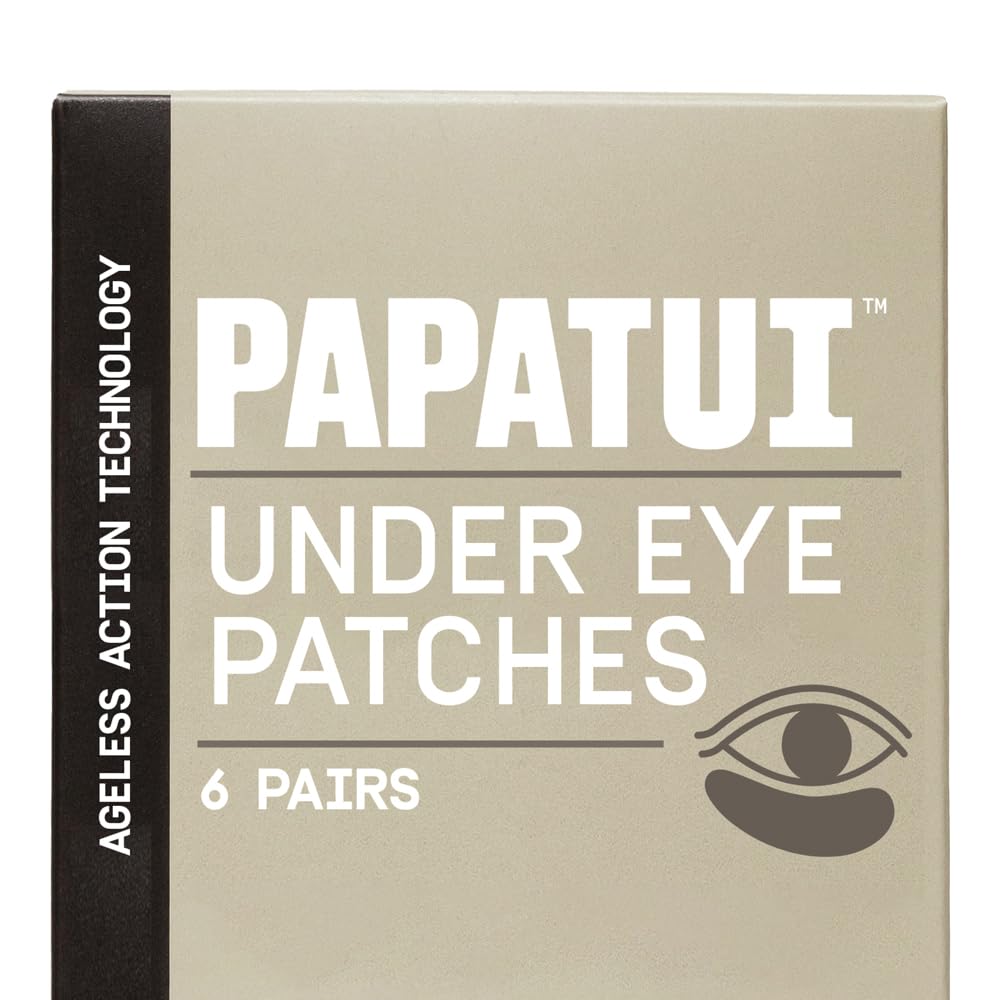 Fast-Acting Under Eye Patches for Men - Reduce Puffiness & Dark Circles | Niacinamide, Hyaluronic Acid, Caffeine | 6ct