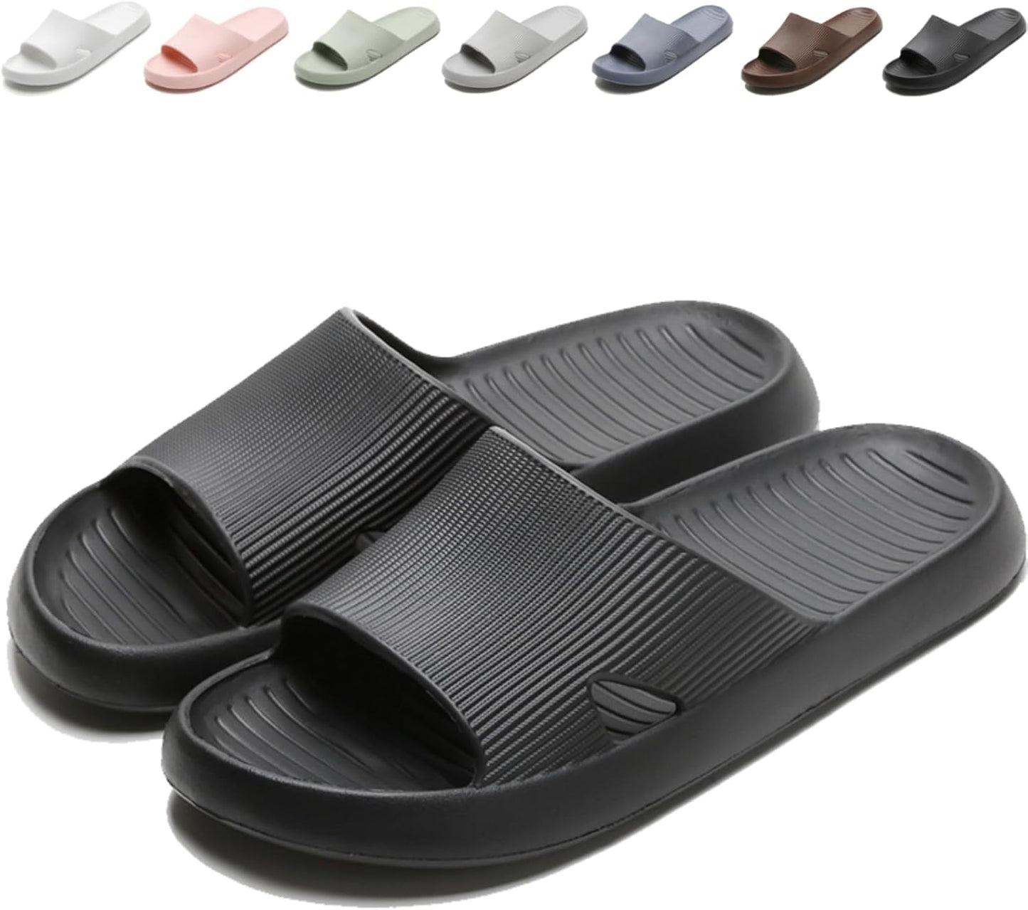 Shower Shoes for Men and Women - Soft, Lightweight, Quick-Drying Non-Slip Slippers | Indoor & Outdoor Use