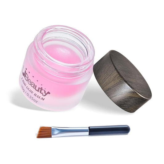Libeauty Lash Lift Glue Balm - Super Sticky Brow Lamination & Eyelash Perm | Water Soluble, Gentle Fragrance, Pink Peach