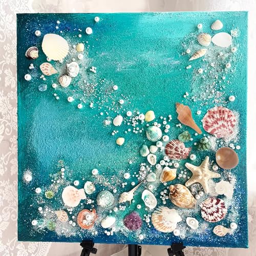 Natural Seashells & Starfish Set - 15 Ocean Shells for Crafts & Decor