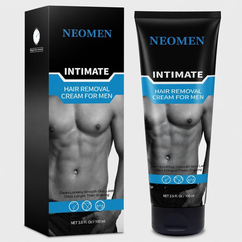 Intimate Hair Removal Cream for Men: Men's Depilatory Cream for Private Area, Body Hair Removal Cream for Sensitive Skin with Aloe & Vitamin E, 3.5 Oz