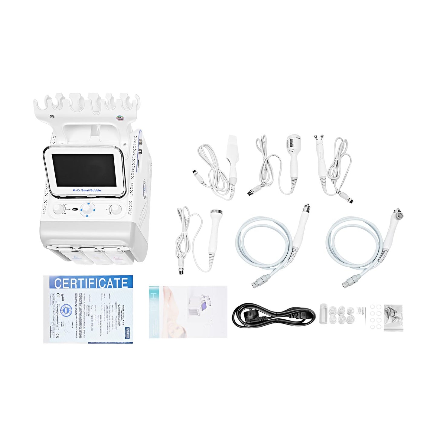 LIAUHO Hydrogen Oxygen Facial Machine, 6 in1 Professional Facial Care Device, for Improving the Quality of Skin and Face Skin Care in Household Salon, Personal Home Use, Dorm, Ideal Gift for Friends