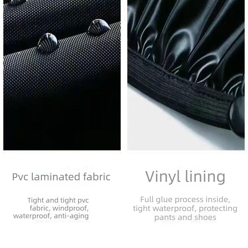 Waterproof Shoe Covers For Rain，Rain Boot Covers With Zipper,Galoshes Shoe Ponchos,Reusable & Foldable,Non-Slip PVC Snow Boot Covers for Men and Women (XL)