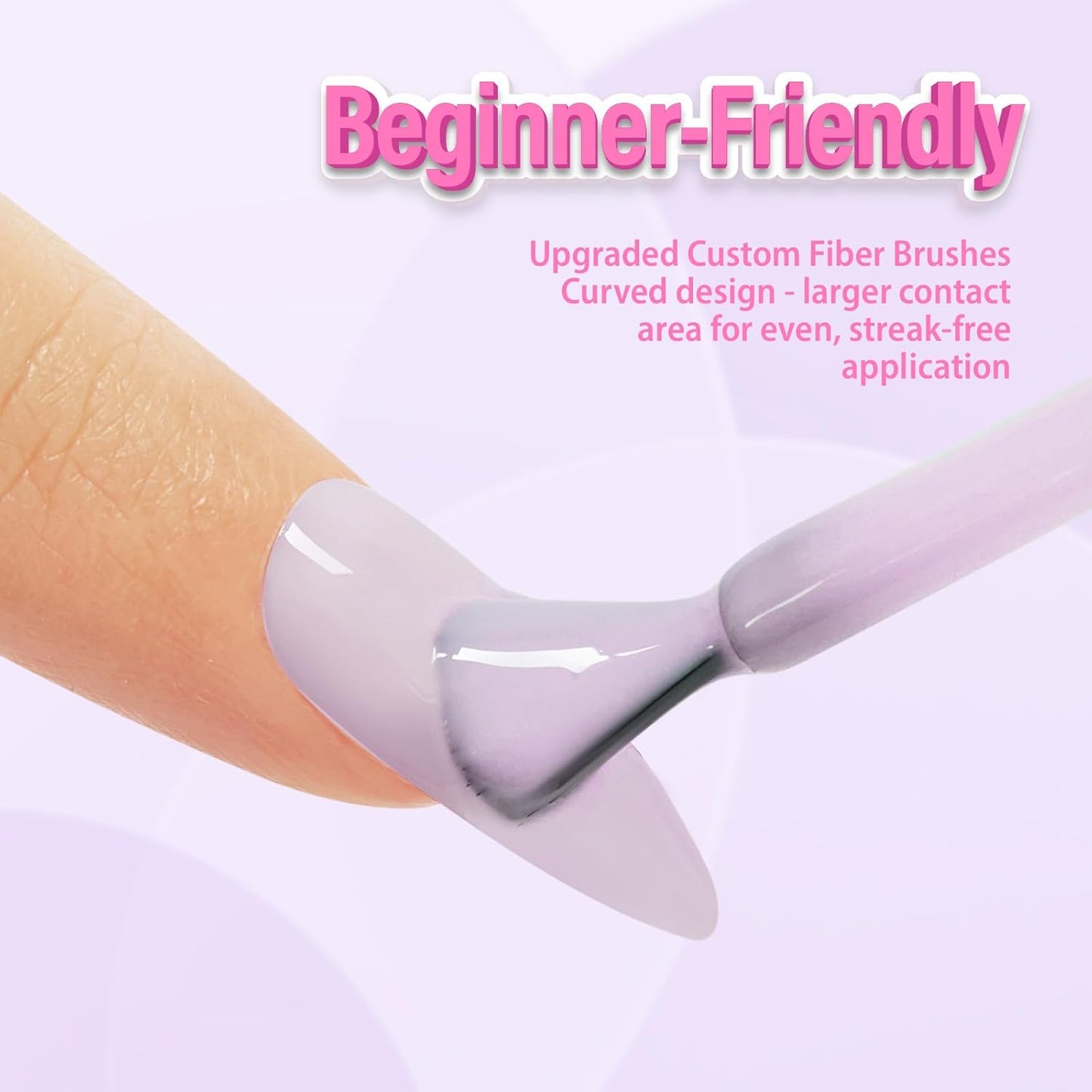 Lilac Purple Gel Nail Polish - Hema-Free 15ML High Gloss Soak Off UV Nail Art | Perfect for DIY Home Manicure