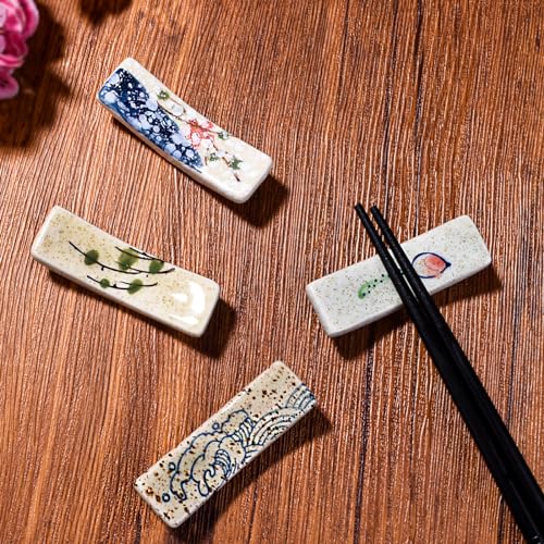 Ceramic Chopstick Holder Set of 4 - Japanese Style Tableware