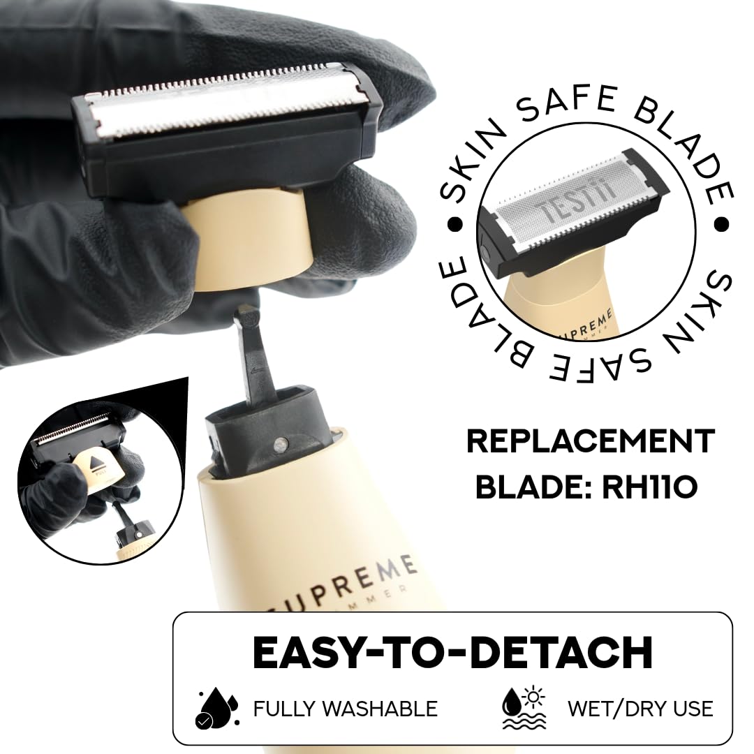 Supreme Trimmer Replacement Blade RH110 | for Testii STH120 Body Groin Bikini Trimmer | RH110