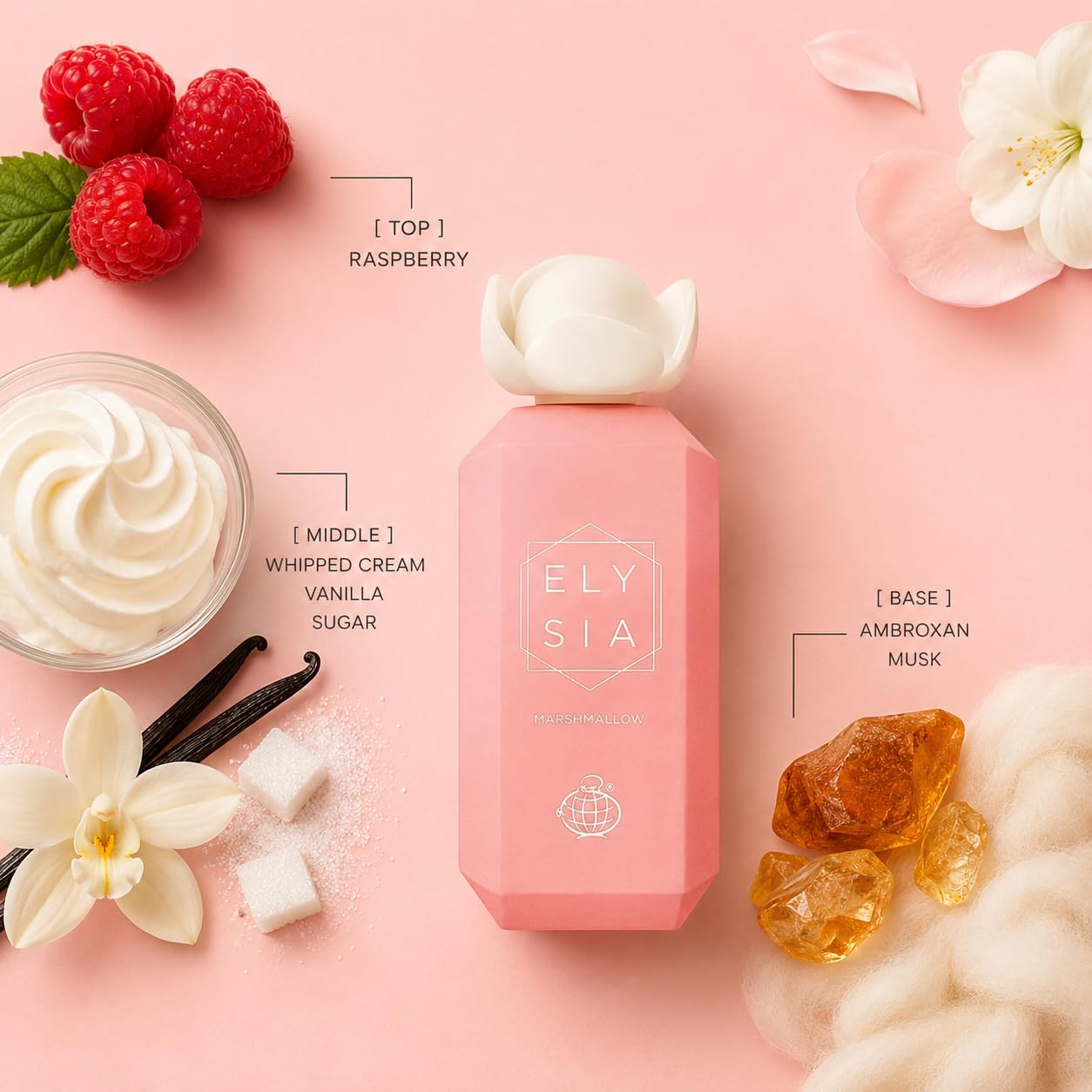 Fragrance World Elysia Marshmallow EDP Unisex 3.4 Fl Oz
