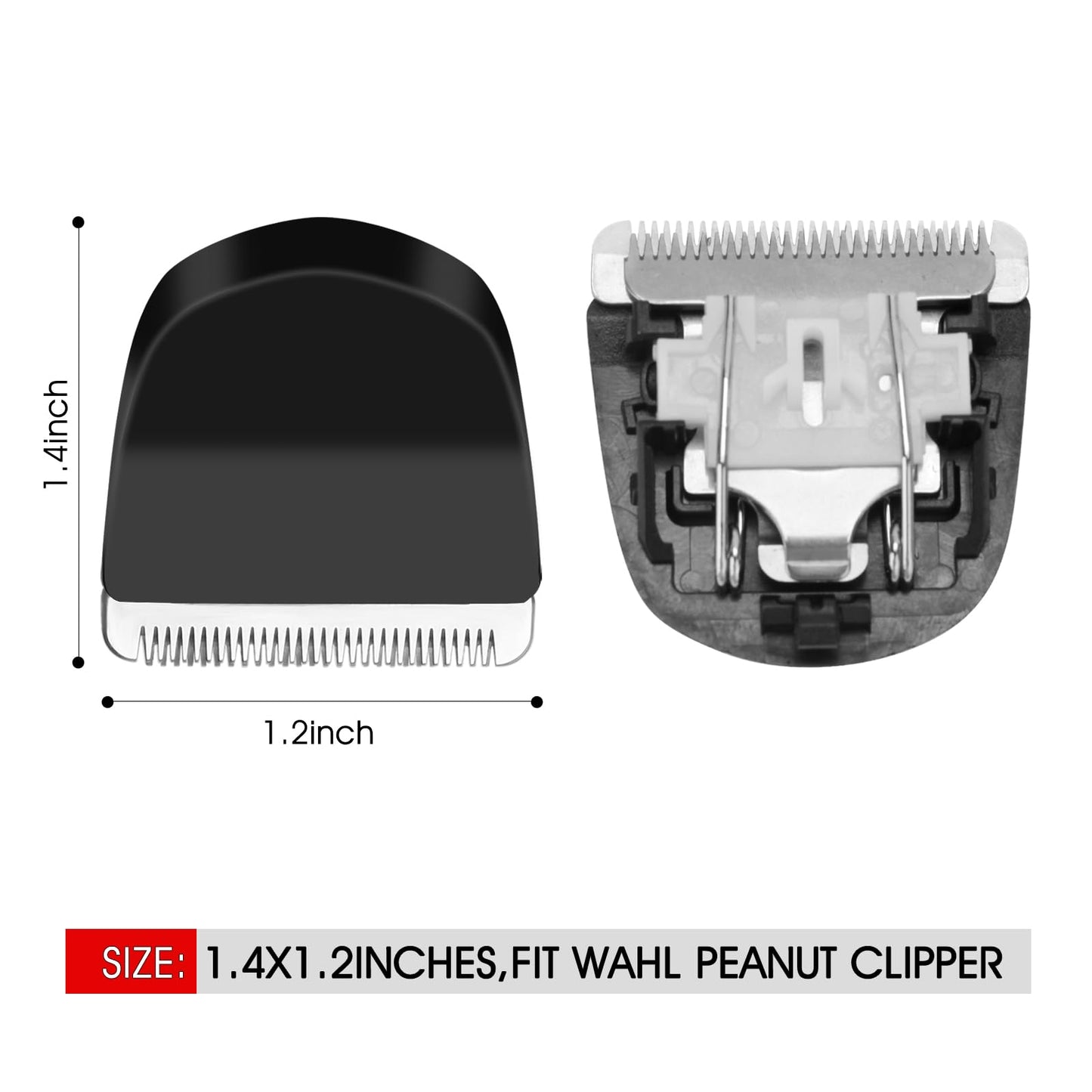 ZZYZSFUS Professional Peanut Clipper Guards for Wahl Peanut – from 1/8 Inch to 1/2 Inch, Fits for Wahl Peanut, Black-4PCS