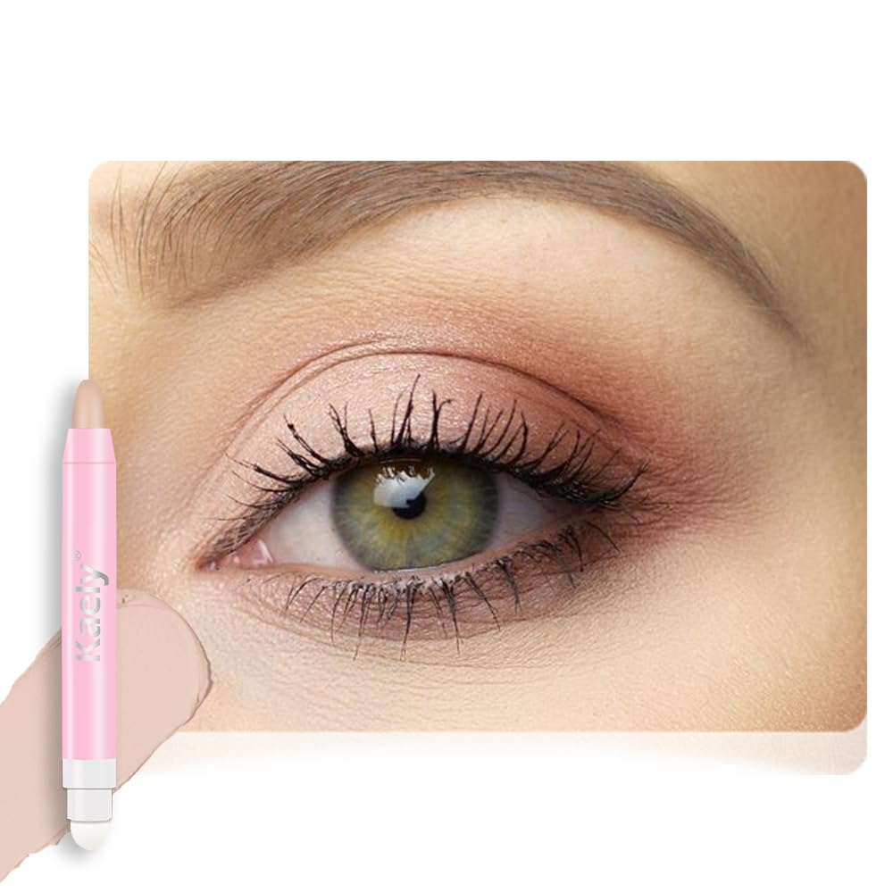Monochrome Cream Glitter Eye Shadow Stick Palette - 2-in-1 Waterproof Eyeshadow & Eyeliner Pencil for Mature Women | Vegan & Cruelty-Free | 06 Shimmer Dark Brown