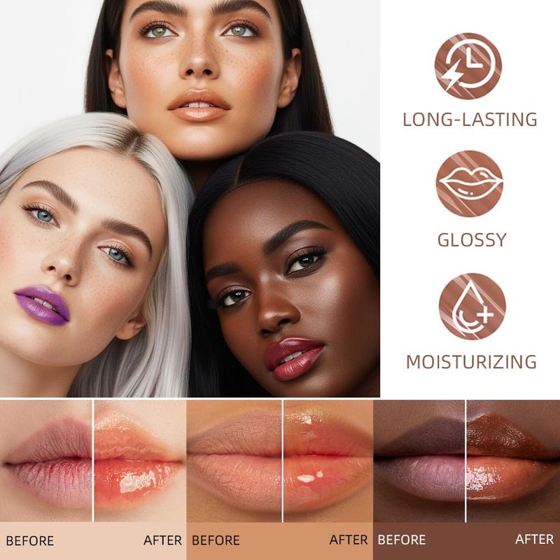 Nourishing Tinted Lip Balm - Hydrating Color & Softening Gloss | 10# Mango for Dry Lips