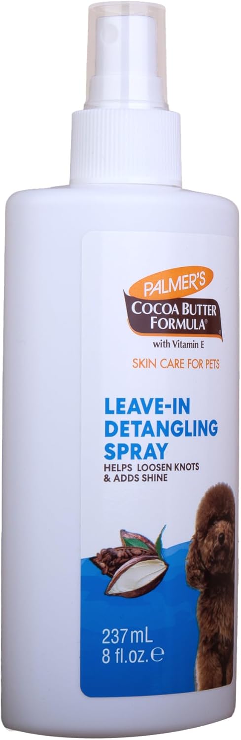 Palmer’s for Pets Detangling Leave-In Spray - Cocoa Butter Dog Conditioner with Vitamin E | 8 Fl Oz