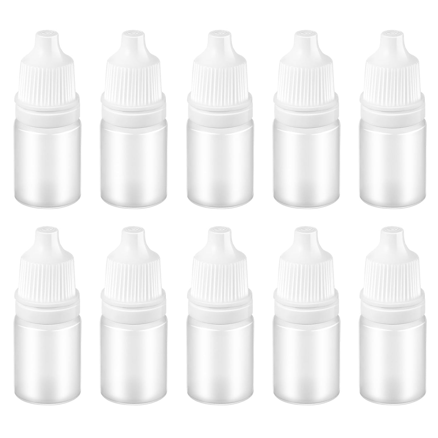 SUPVOX 10 Pack Small Plastic Dropper Bottles 1.77In Eye Dropper Squeeze Bottles with Leak-Proof Caps Mini Liquid Dispenser for Travel and Storage