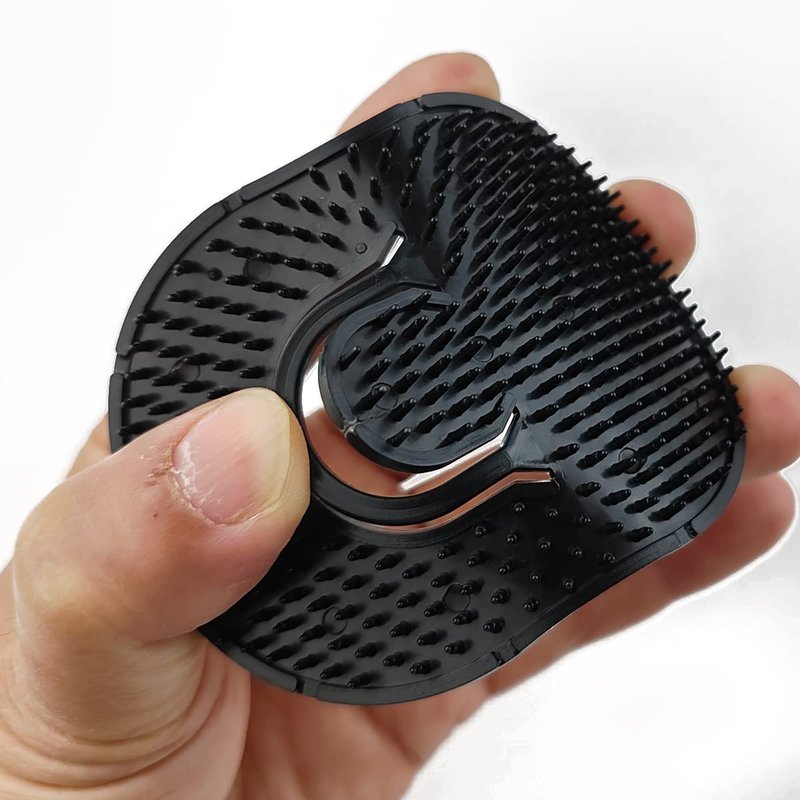 GXXMEI 24PCS Pocket Palm Combs for Men Women Soft Pocket Brush Portable Shampoo Pocket Combs (Black)