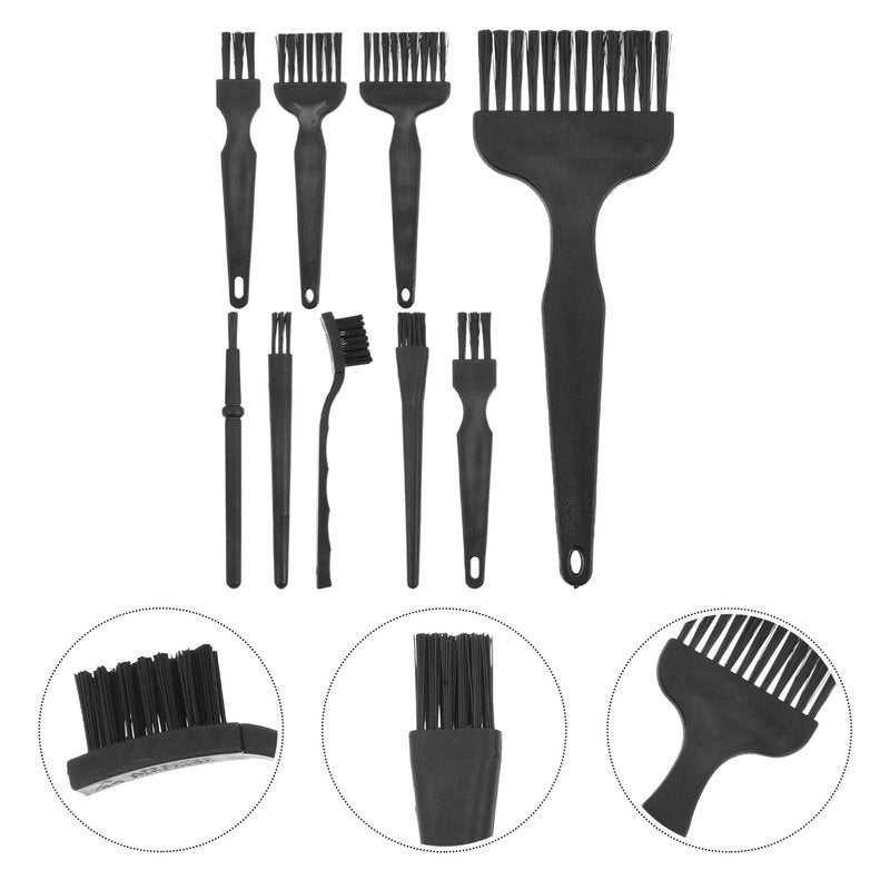Lurrose Electric Shaver Cleaning Brush Set 8Pcs Razor Cleaner for Electric Razors Clippers Trimmers with Non-Slip Handle Easy to Carry
