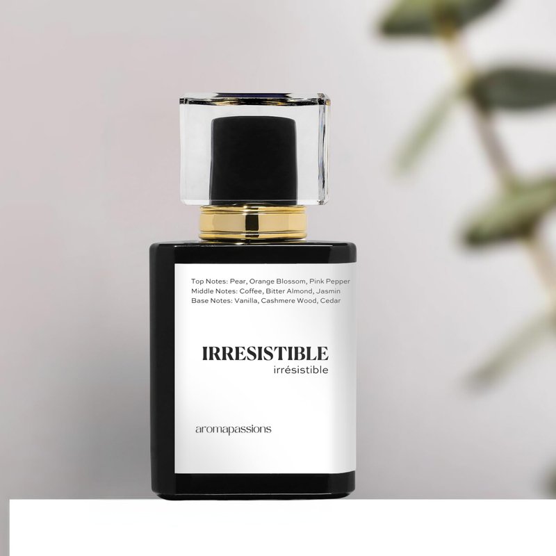 aromapassions IRRESISTIBLE | Inspired by YSL BLACK OPIUM | Pheromone Perfume for Women | Extrait De Parfum | Long Lasting Dupe Clone Perfume Cologne | Essential Oil Fragrance | (30 ml / 1 Fl Oz)