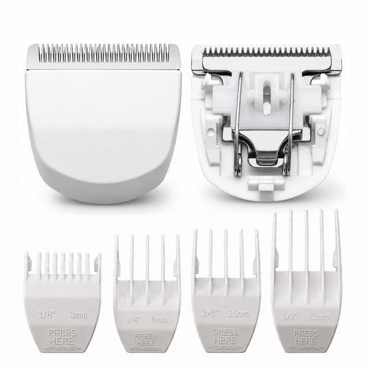 2 Pack Professional Peanut Clipper/Trimmer Snap On Replacement Blades #2068-300 - Compatible with Wahl Peanut Hair Clipper/Trimmer, White