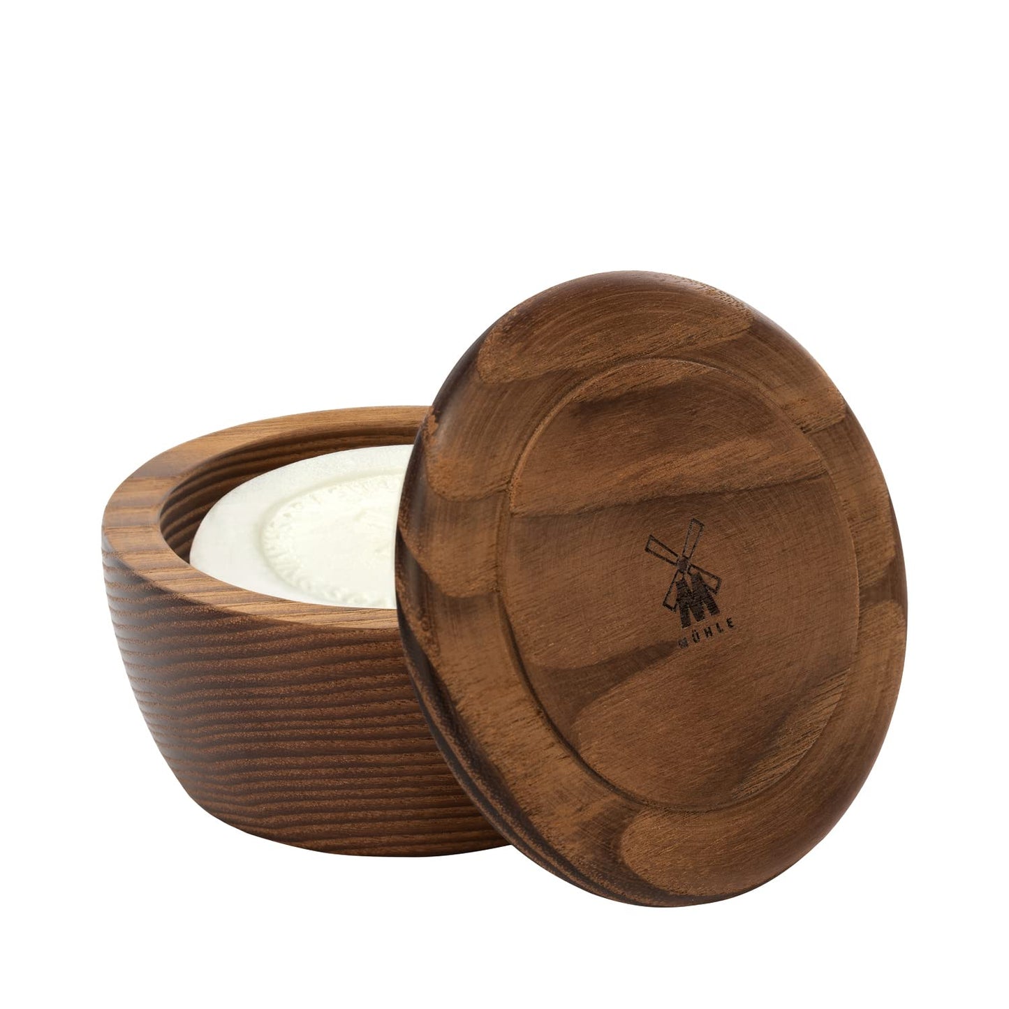 MÜHLE Wooden Bowl with Shaving Soap | Aloe Vera | 65 Grams | Shave Soap for Men | Steamed Ash Shaving Bowl | Rich & Light Soap Formula | Nurturing Shave Soap Lather