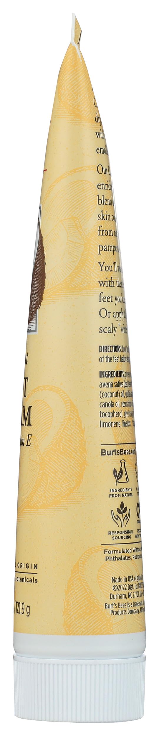Burt's Bees Coconut Oil Foot Cream, Package May Vary, 4.3 Oz