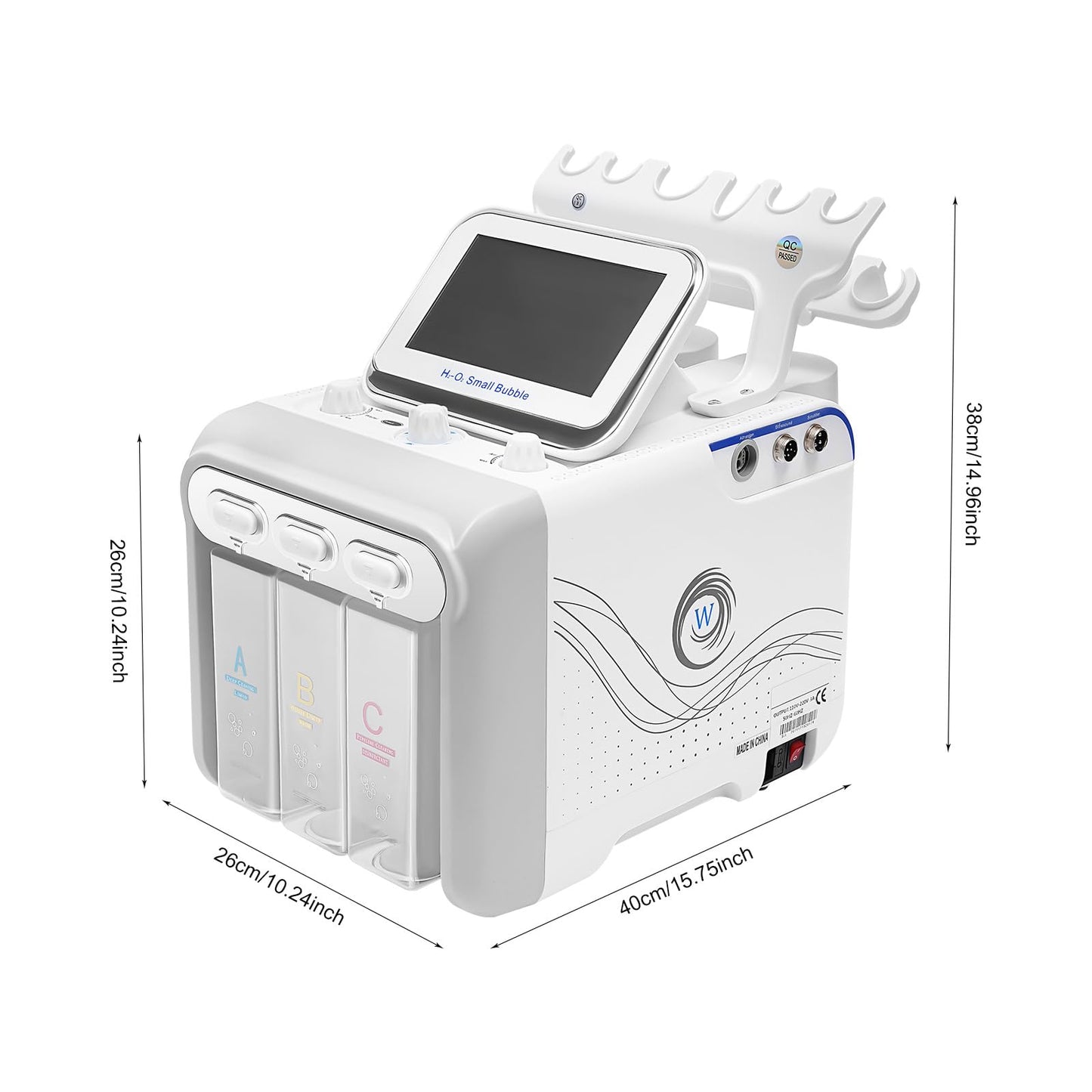 LIAUHO Hydrogen Oxygen Facial Machine, 6 in1 Professional Facial Care Device, for Improving the Quality of Skin and Face Skin Care in Household Salon, Personal Home Use, Dorm, Ideal Gift for Friends