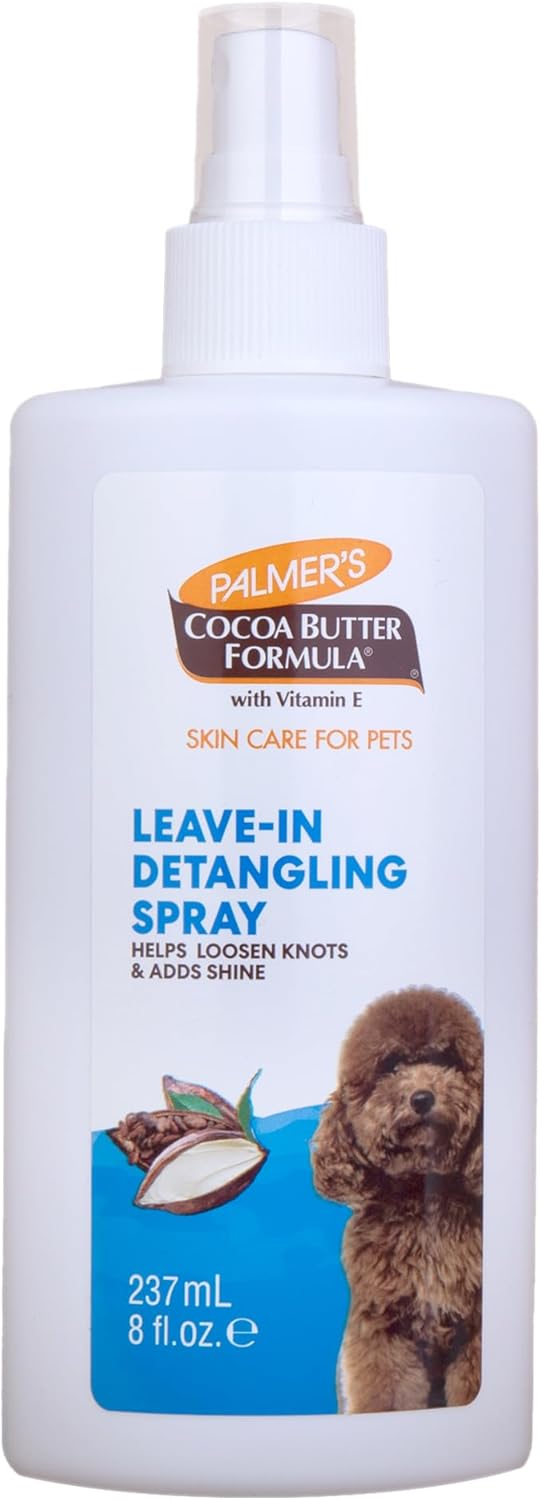 Palmer’s for Pets Detangling Leave-In Spray - Cocoa Butter Dog Conditioner with Vitamin E | 8 Fl Oz