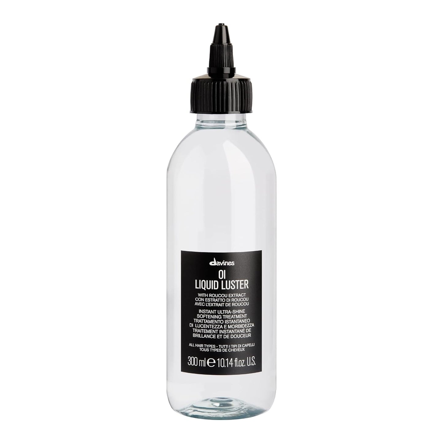 Davines OI Liquid Luster | Weightless Hair Treatment for Glass-Like Shine - Softens & Detangles, 10.14 Fl Oz