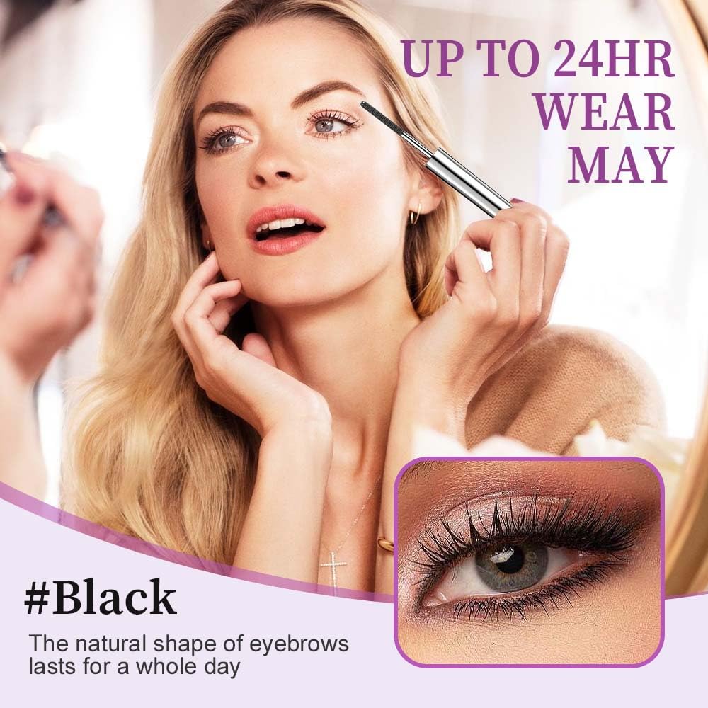 Eyelash Primer - Waterproof Tubular Mascara for Long, Voluminous Lashes | Black