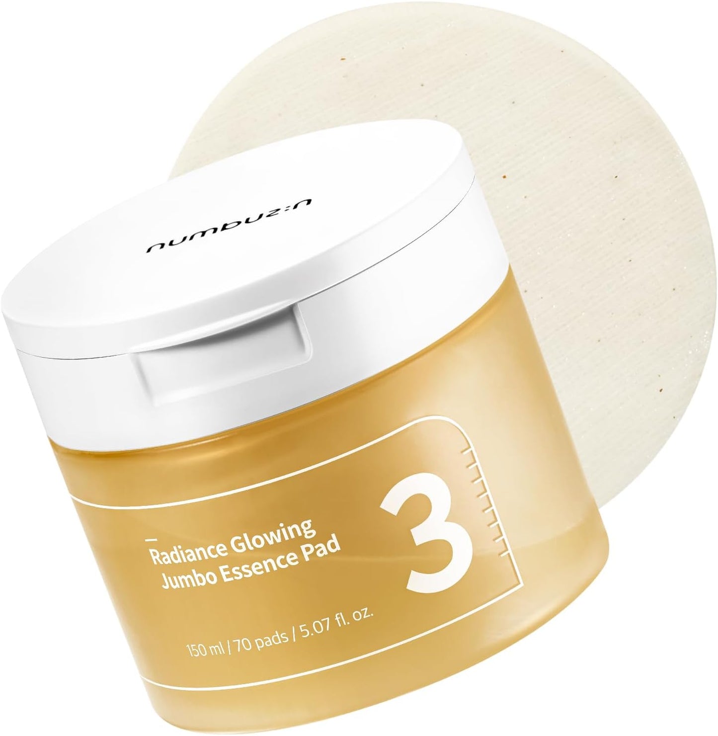 Numbuzin No.1 Toner Pads - Centella Asiatica Calming & Hydrating | 70 Double-Sided Pads, 6.42 fl. oz.