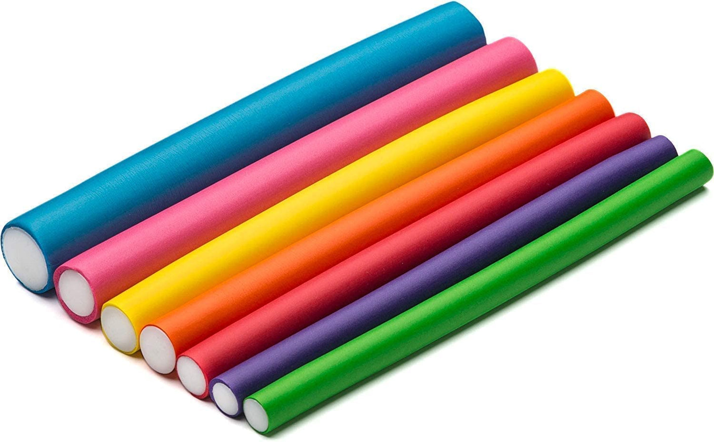Tifara Beauty Heatless Flexible Hair Rollers - 42-Pack Soft Foam Curling Rods for Short & Long Hair