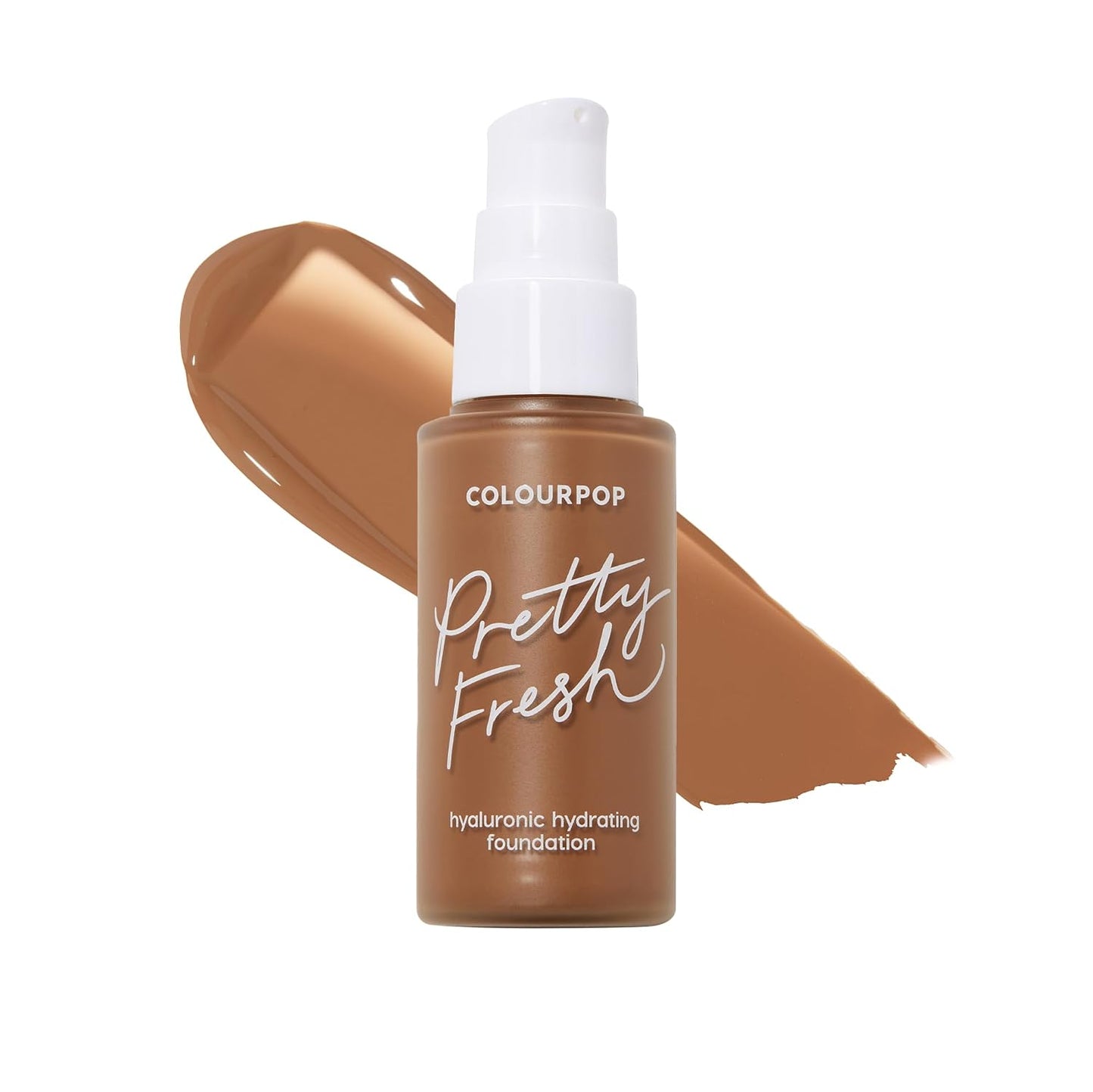ColourPop Pretty Fresh Liquid Foundation - Hydrating Medium Coverage Foundation with Hyaluronic Acid & Coconut Water | Medium 80W (1 oz)