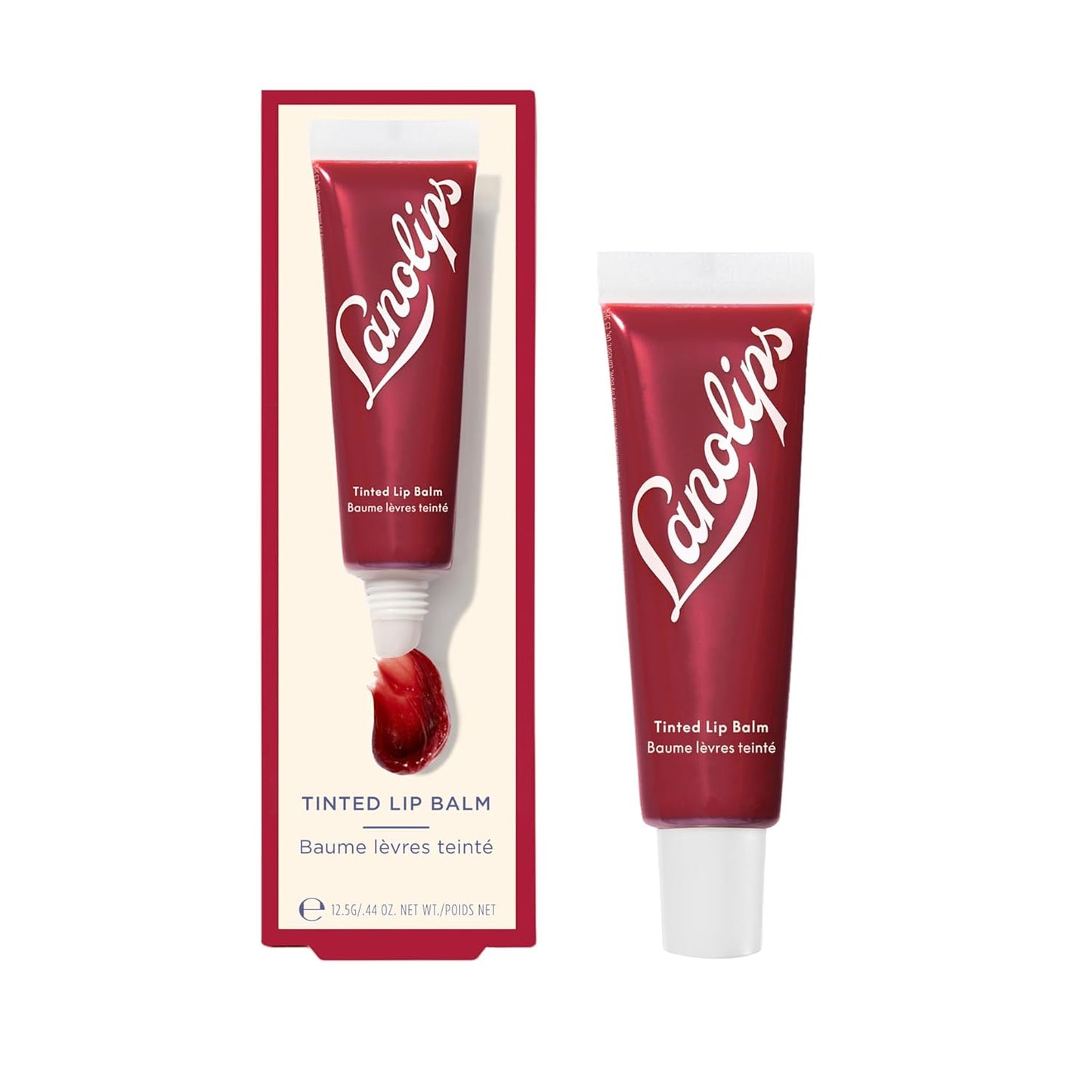 Lanolips Tinted Lip Balm - Moisturizing Color-Tinted Balm with Lanolin & Vitamin E | Perfect Nude (12.5g / 0.44oz)