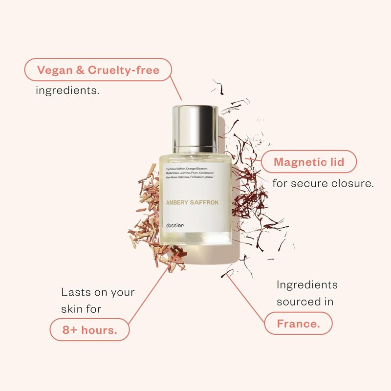 Ambery Saffron Eau de Parfum - Long-Lasting Unisex Fragrance | 3.4 fl oz (100ml)