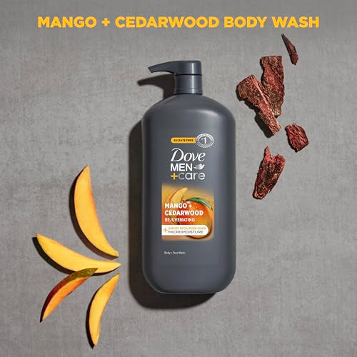 Dove Men+Care Body and Face Wash - Rejuvenating Mango + Cedarwood, 30 oz